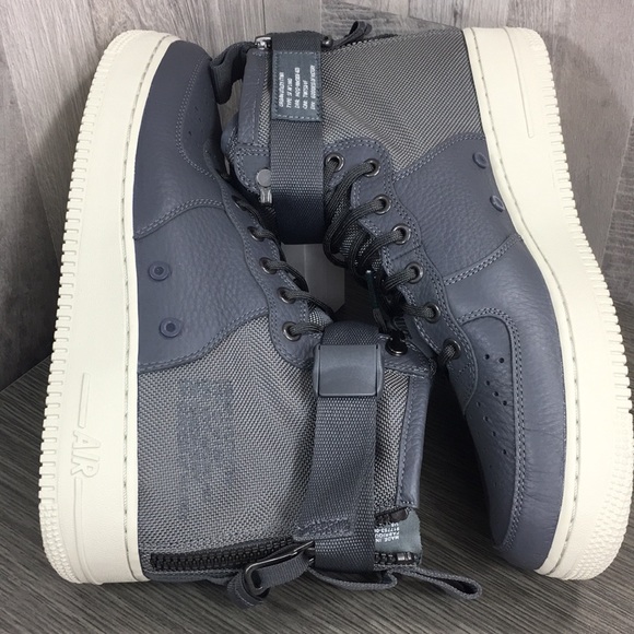 Nike SF AF1 MID dark grey/dark grey-light bone - Picture 6 of 8